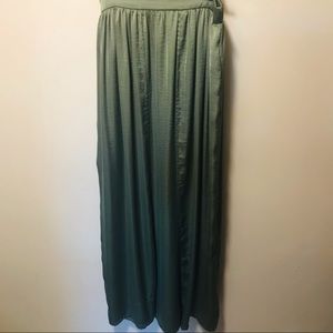 Forever 21 Olive Slitted Maxi Skirt